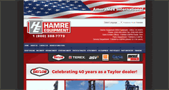 Desktop Screenshot of hamreequipment.com